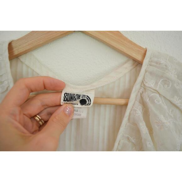 Vintage Lace Collar Sleeveless Blouse Size Small - Picture 6 of 7